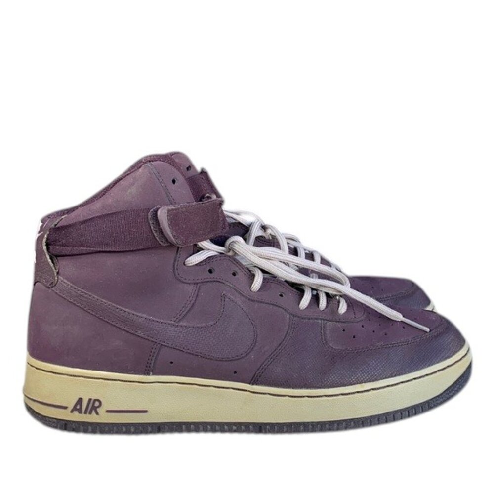 Nike Air Force 1 High ’07 Men’s Size 12 Port‎ Wine Suede Basketball Sneakers